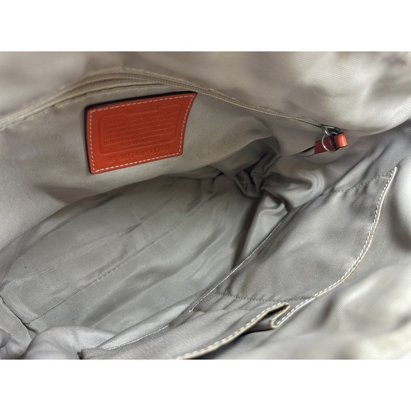 Coach Hampton Watercolor Scribble Handbag Tote Striped Shoulder Bag Purse 11756 - Picture 5 of 16